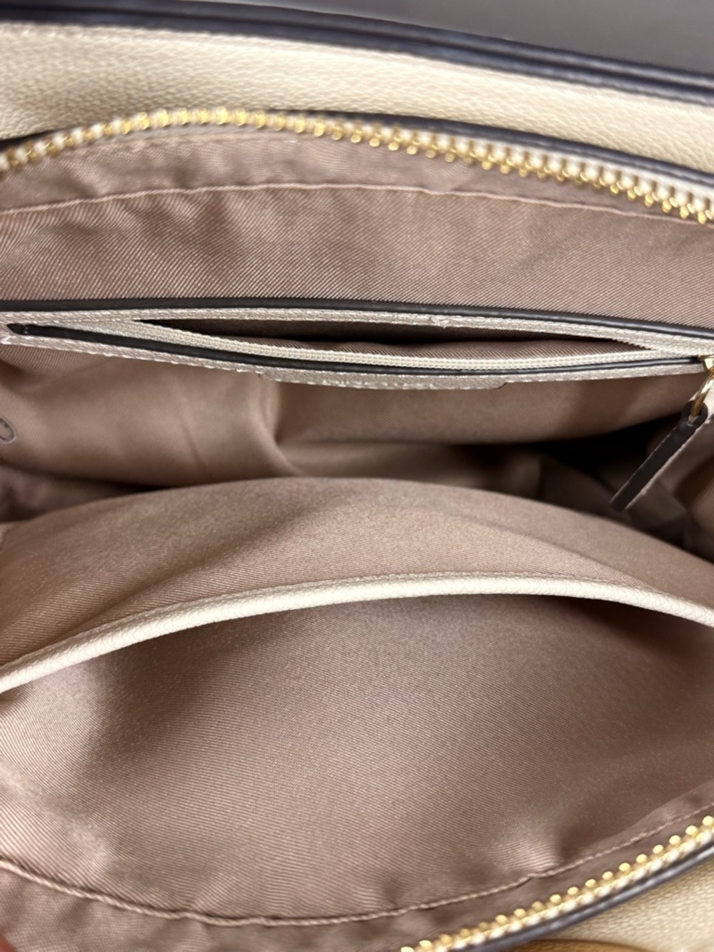 Nine West | Philippa Mini Satchel Handbag Ivory & Gold crossbody bag - Picture 11 of 15